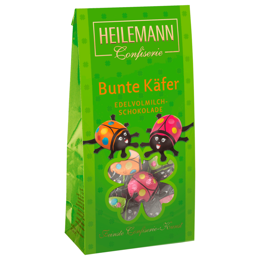 Confiserie Heilemann Bunte Käfer Edelvollmilch-Schokolade 94g
